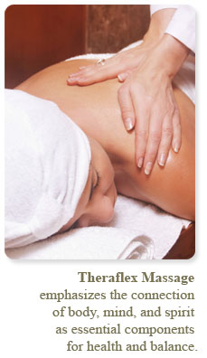 Theraflex Massage emphasizes the connection of body, mind and spirit as essential components for health and balance.